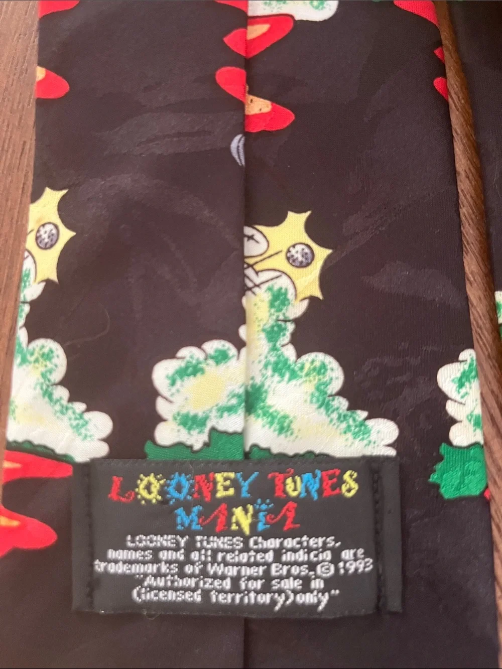 Vintage Looney Tunes Golf Mania Novelty Tie 1993